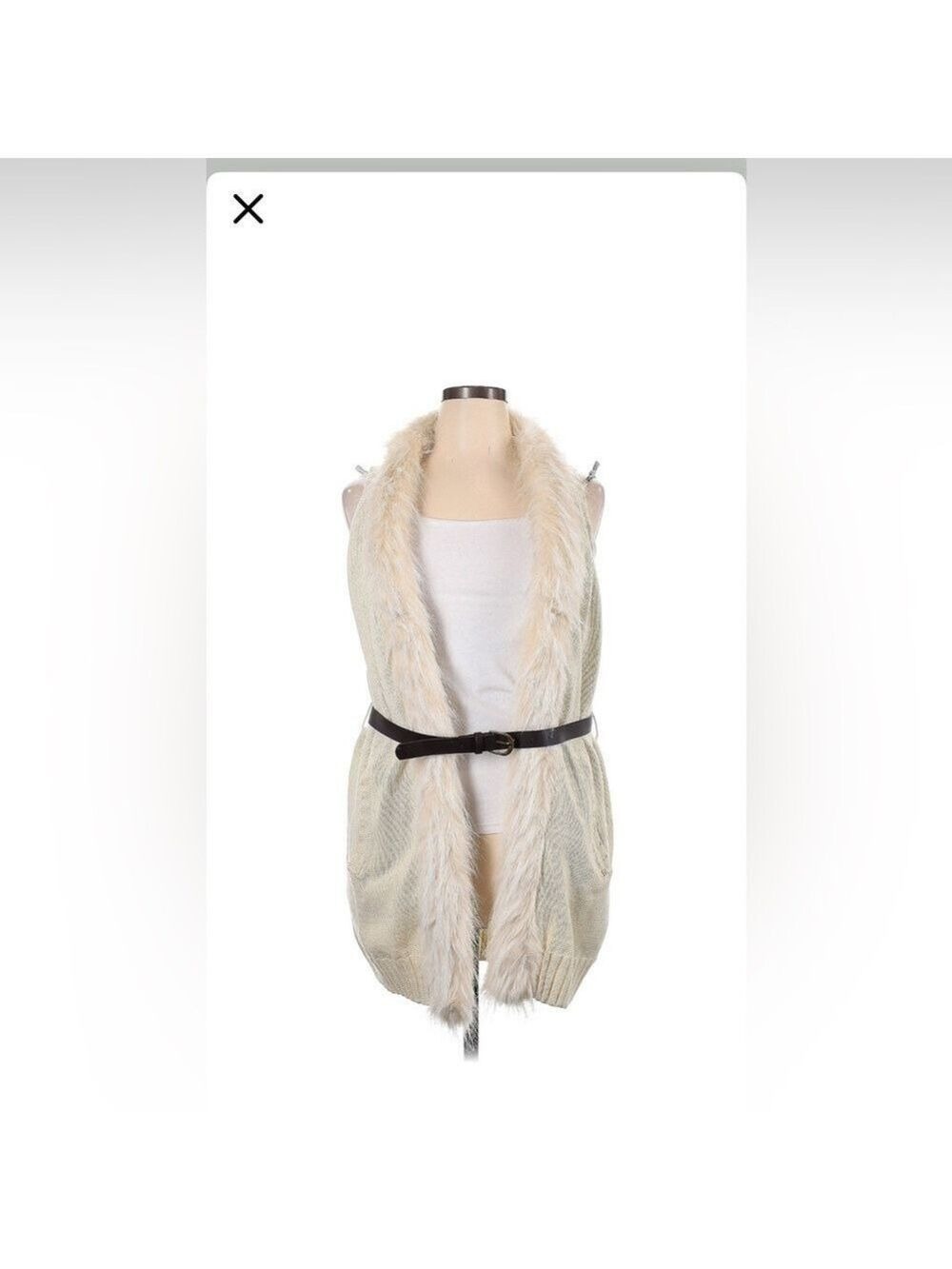 Dash faux fur vest 100 acrylic